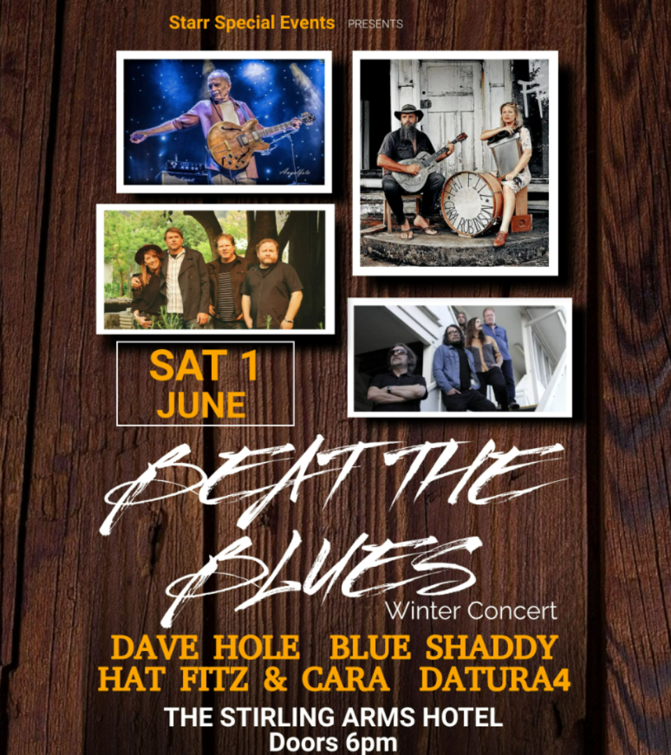 BEAT THE BLUES (Winter Concert) @ Stirling Arms Sat 1st June.